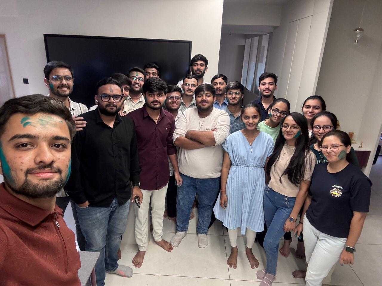 Holi celebration with the team