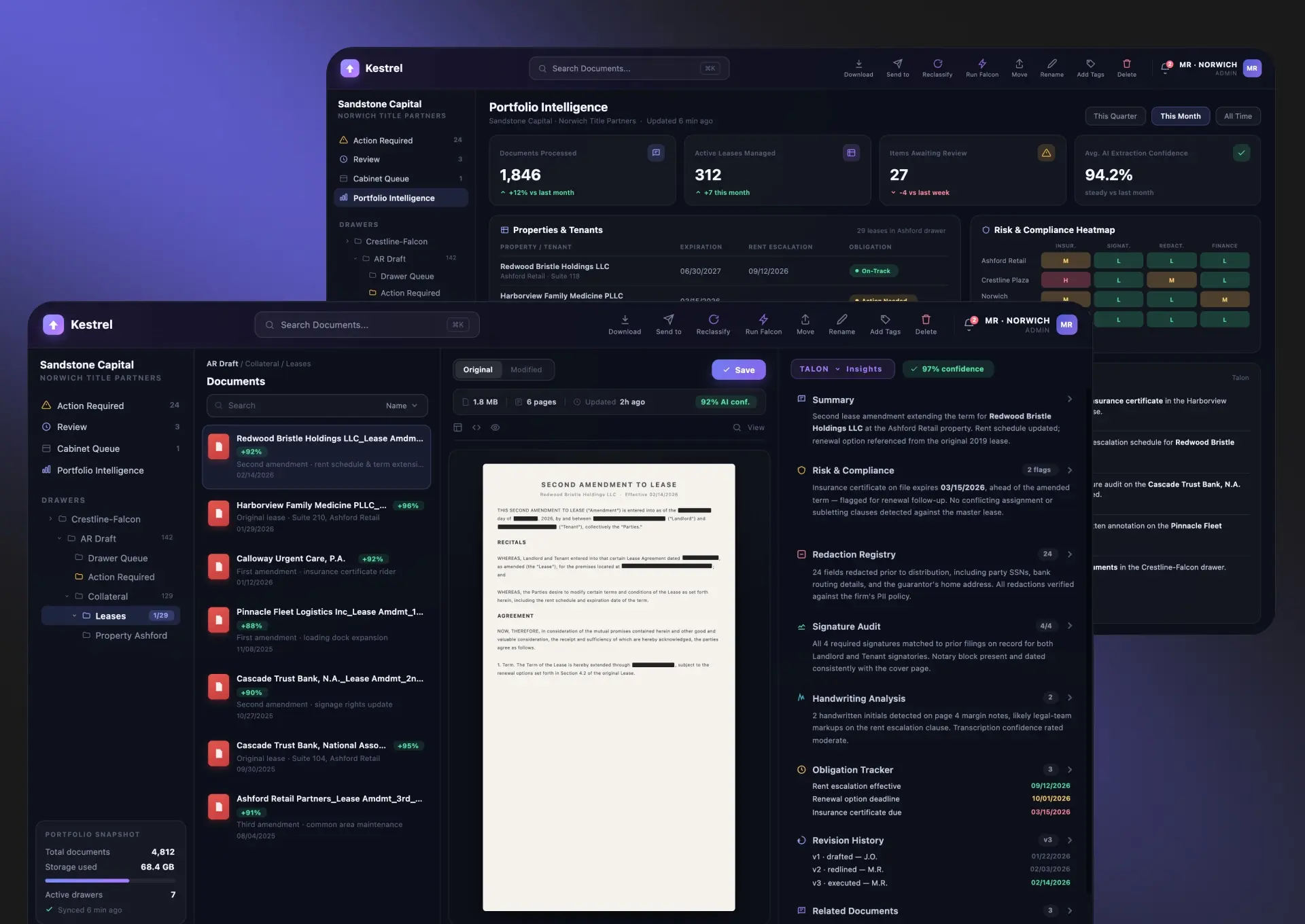 FYLZ AI document intelligence platform workspace preview